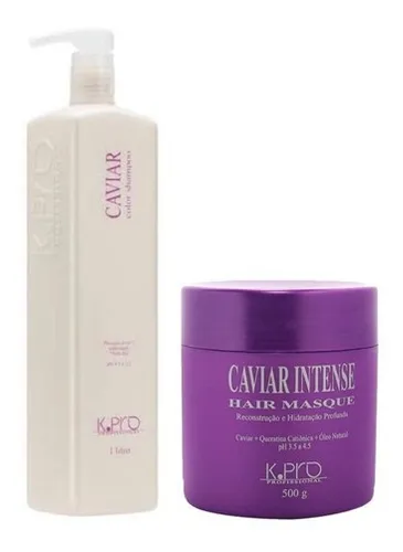 comprar Kpro - Caviar Shampoo 1litro Com Pump+ Caviar Masque 500g