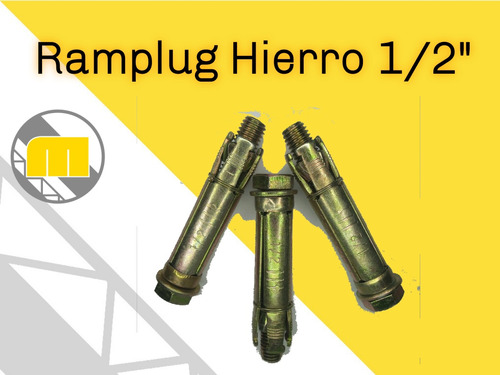 Ramplug Hierro 1/2  Amarillo 