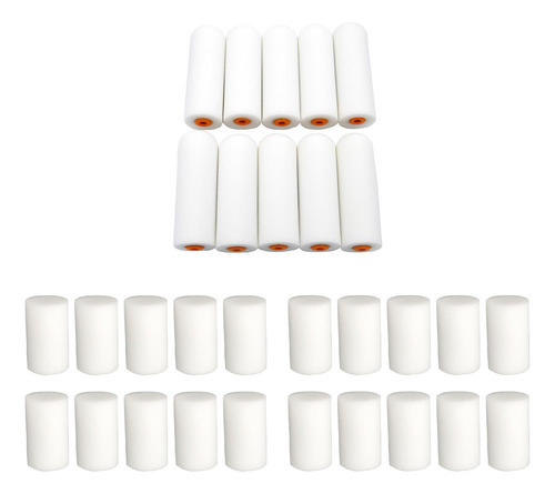 30 Piezas De Espuma De Pintura, Rodillos De Esponja,