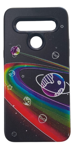 Funda Rigida Para Lg K61 Varios Diseños Negro Alien