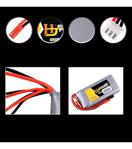 Baterías Life-po 6.6 V Con Enchufe Jst Para Receptor Rc