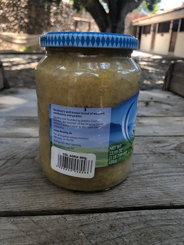 Col Agria Sauerkraut Develey Alemania 680 G