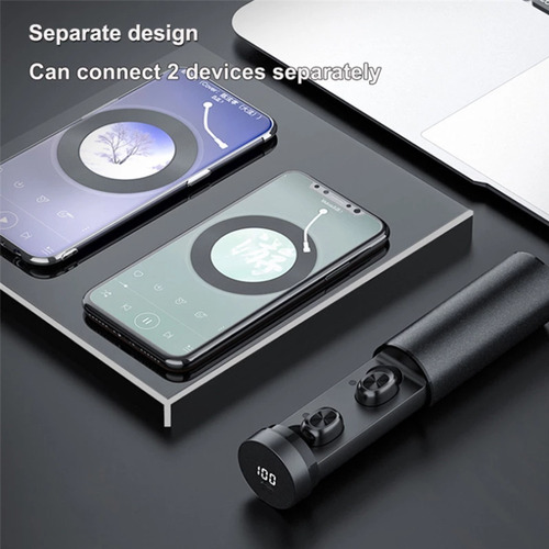 Imagen 5 de 10 de Auriculares Inalámbricos Bluetooth Tws B9 5.0 Touch Pull