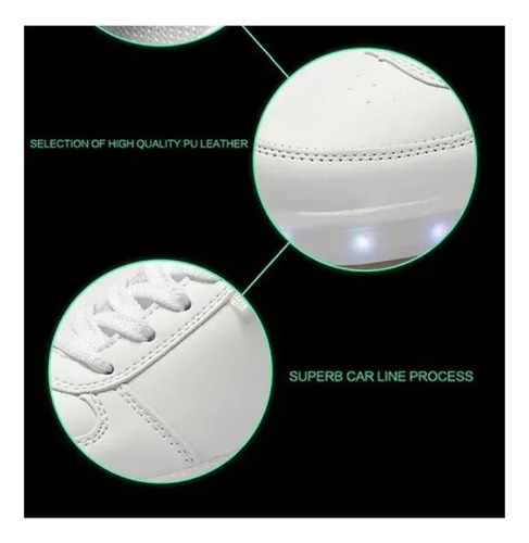 - Nuevos Zapatos Deportivos Luminosos Led Con Carga Usb