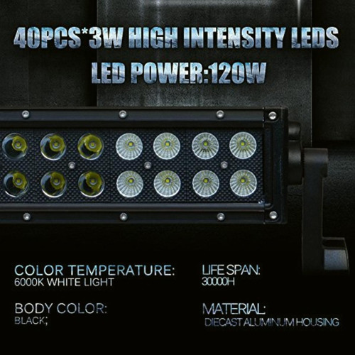 Nilight Ni07b-120w Barra De Luz Led De 22 Pulgadas, 120 W,