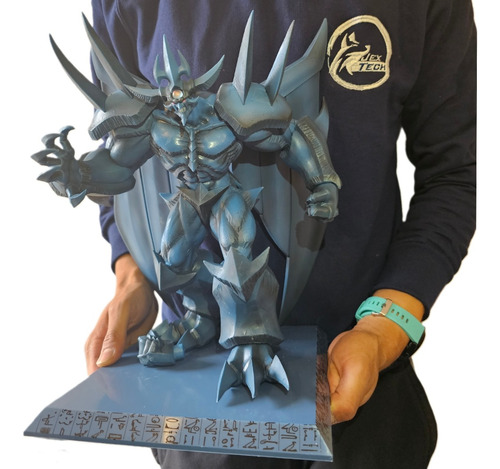 Figura De Obelisco El Atormentador Dios Egipcio Yugioh 35cm