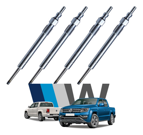 Bujias Incandescentes (4 Unidades) Vw Amarok 2.0 2010-2023