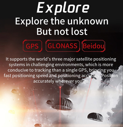 Imagen 6 de 10 de Reloj Gps Smartwatch Bluetooth Running Distancia Calorías