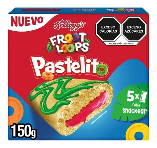 4 Pza Pastelito Froot Loops Kellogg's Original 159 G