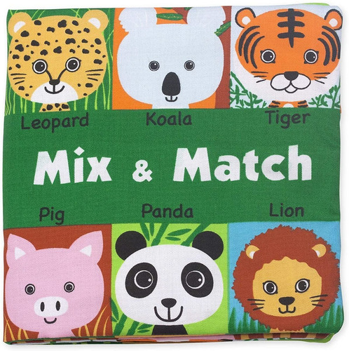 Melissa & Doug Mezcla Y Combina Libro De Tela Actividades.