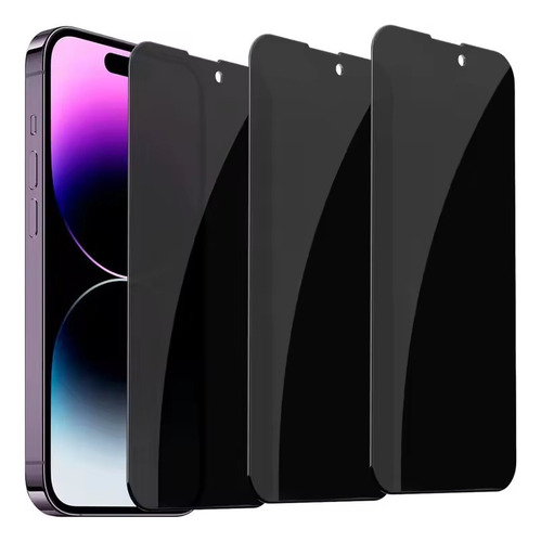 Mica Privacidad Cristal Templado 9d Para Iphone 14 Pro Max