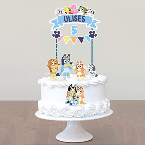 Cake Topper Pincho Adorno Torta Bluey