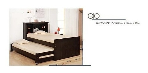 Recamara Juvenil Individual Doble Gio - Chocolate Këssa Mueb