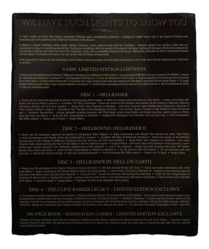 Hellraiser 1 2 3 Boxset Edicion Scarlet Box Pelicula Blu-ray