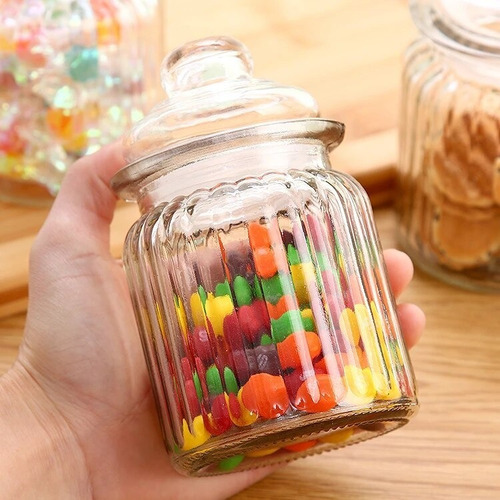 Imagen 5 de 7 de 6 Frascos Carameleras De Vidrio Bomboneras Souvenir Candy