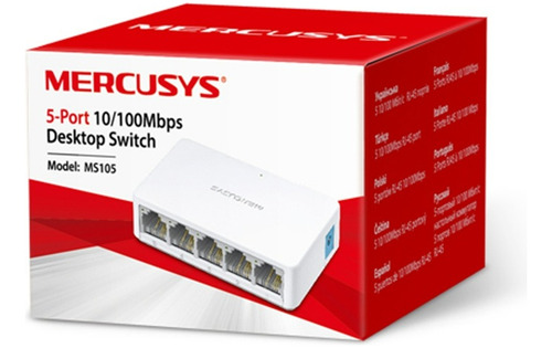 Imagen 2 de 4 de Switch Suiche 5 Puertos Pc Rj45 Cable Red Ethernet Multipli