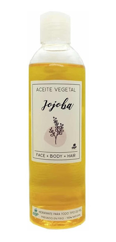 Aceite De Jojoba Prensado En Frío - Frasco X 250 Ml