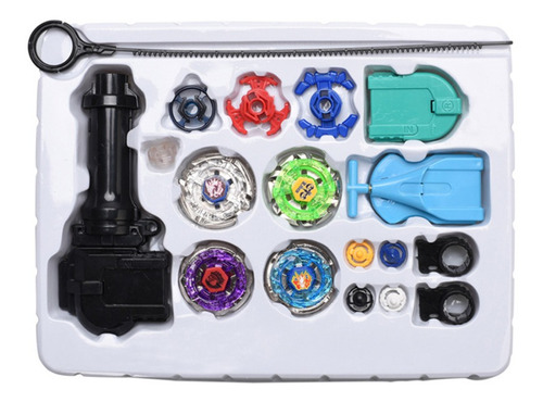 Kit De 4 Trompos Beyblade Metal Fusion Top 2 Con Lanzador
