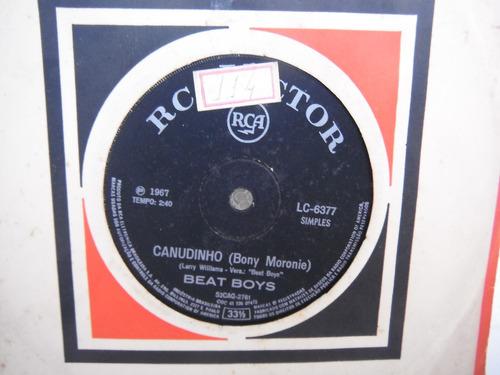 Beat Boys Canudinho Cp Simples Rca Lc-6377 1967