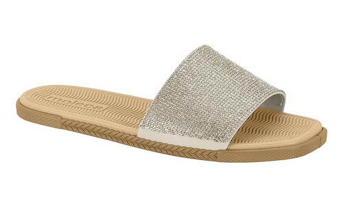 Chinelo Rasteirinha Slider Gliter Moleca