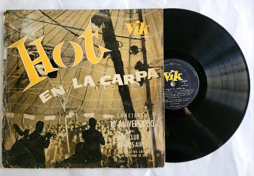 Lopez Furst Y Otros Hot En La Carpa Vinilo Lp Arg 1959 Jazz