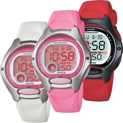 Reloj Dama Casio Lw200 Caucho Rosa - Varios Colores