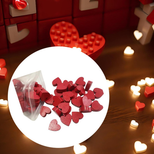 100x Corazón De Valentín, Letrero De Madera, Decoración