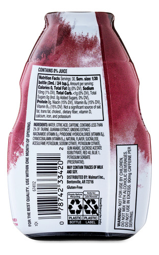 Great Value Potenciador De Bebida-cereza Negra Botella 92ml