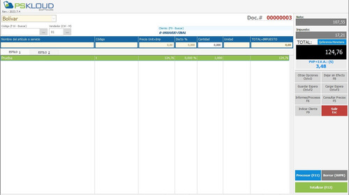 Sistema Administrativo Y De Facturacion Pskloud