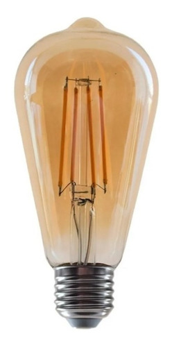 Imagen 2 de 4 de Lampara Led Vintage Pera Gota 7w T64 Novalucce