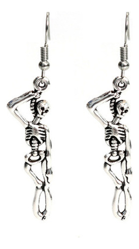 Pendientes Colgantes Con Forma De Calavera Y Borlas, Pendien