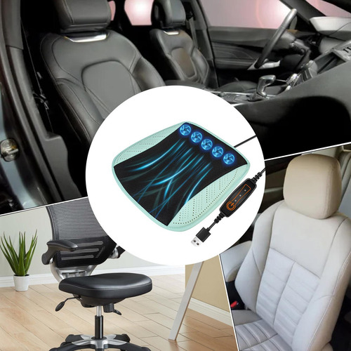 Cojín Refrescante Para Asiento De Auto Con Ventilador