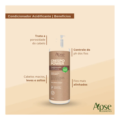 Kit Apse Crespo Power Shampoo E Condiconador 2 X 1000ml