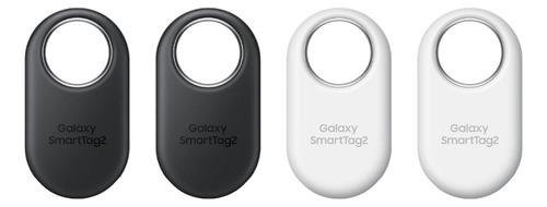Localizador Bluetooth Samsung Smart Tag 2 2023 pacote com 4 cor preto/branco