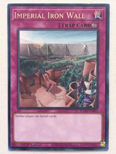 Yugioh! Tcg Imperial Iron Wall Maze-en065 1st Edition