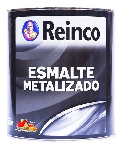 Esmalte Metalizado Reinco Oleum Plata 1/4 Galón