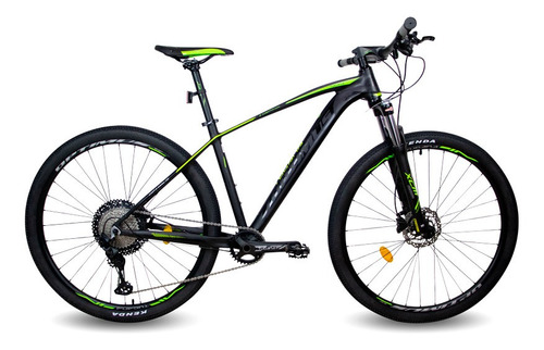 Mountain bike Optimus Tucana  2021 R29 M 12v frenos de disco hidráulico cambios Shimano color verde