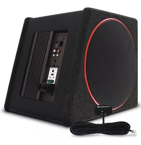 Caixa Amplificada Som Automotivo Hurricane 200w Rms C Módulo