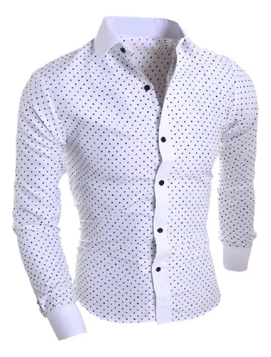 Camisa Social Slim Masculina Com Elastano Premium Ñ Amassa