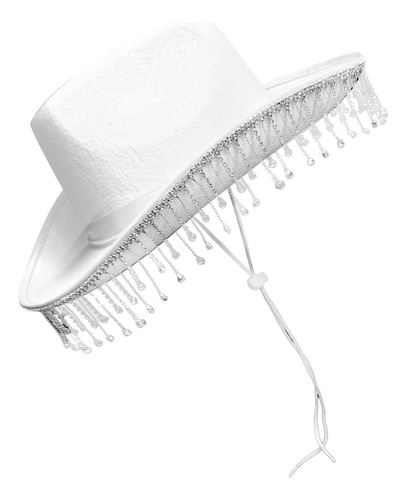 Sombrero De Con Diamantes De Imitación Para Novia, Blanco,