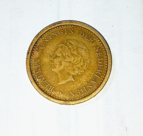 Moneda De Aruba 1 Gulden 1991 Reina Beatriz Vf