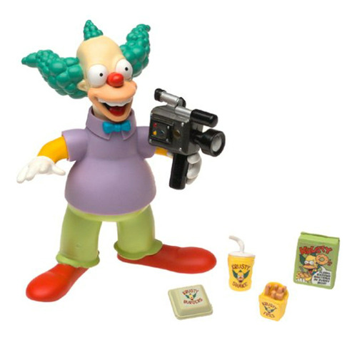 Figura Simpsons Krusty Payaso Playmates Nueva En Blíster !!!