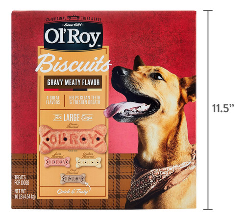 Galletas Para Perro Olroy Caja Con 10 Libras De Sabores