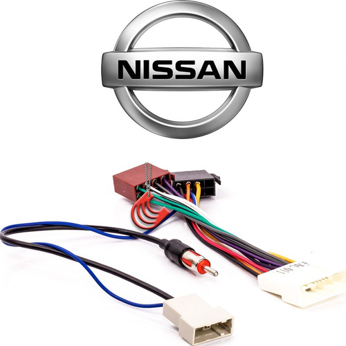 Chicote Conector Iso 16 Vias Adaptador Som + Antena Nissan