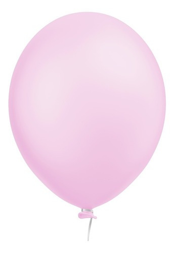 Balão Bexiga Candy Color Rosa Bebe Pérola Tom Pastel 50un N5