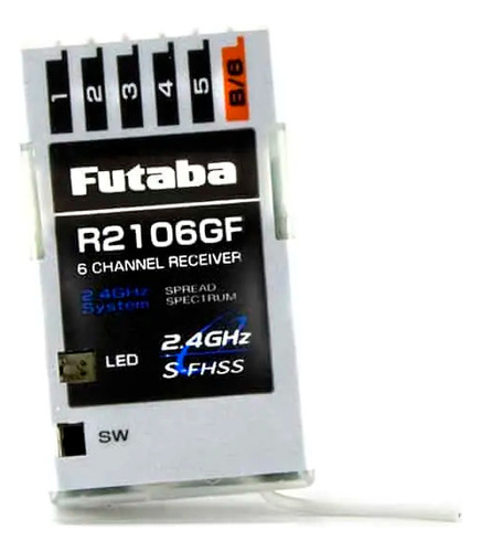 Futaba R2106gf 6channel 2.4ghz S-fhss Microreceiver 4.8-7.4v