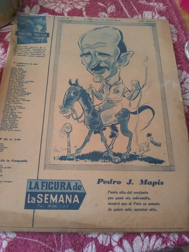 Revista La Figura De La Semana Pedro J.mapis 6 1 1955