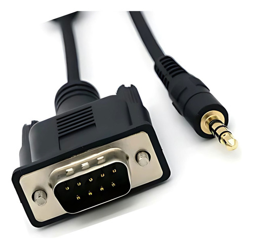 Kit Com 2 Cabos Rs232 Serial Db9 Macho X P2 Estéreo