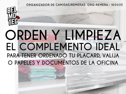 Organizadores Ropa Viaje Organizar Remeras Camisas Apiladas