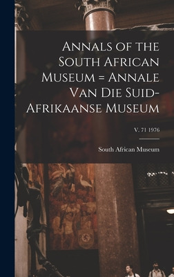 Libro Annals Of The South African Museum = Annale Van Die...
